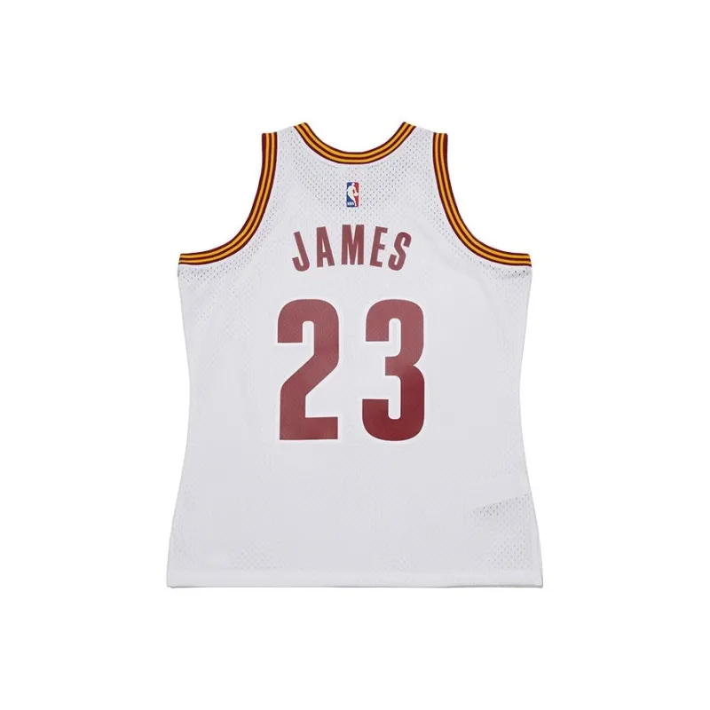 Mitchell & Ness x NBA Cleveland Knight James Basketball Jersey Unisex White-1
