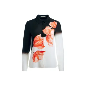 ALICE+OLIVIA Brady Silk Shirt