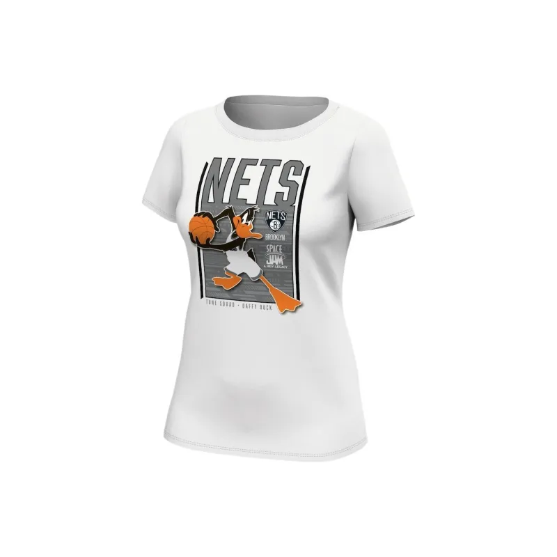 NBA Brooklyn Nets T Shirt Women's White-0