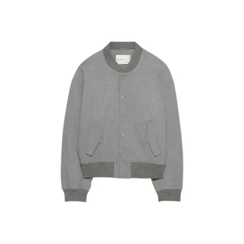ARITZIA The Group By Babaton Translation Bomber Jackets Coats Women's Heather Light Grey/Heather Light Gray
