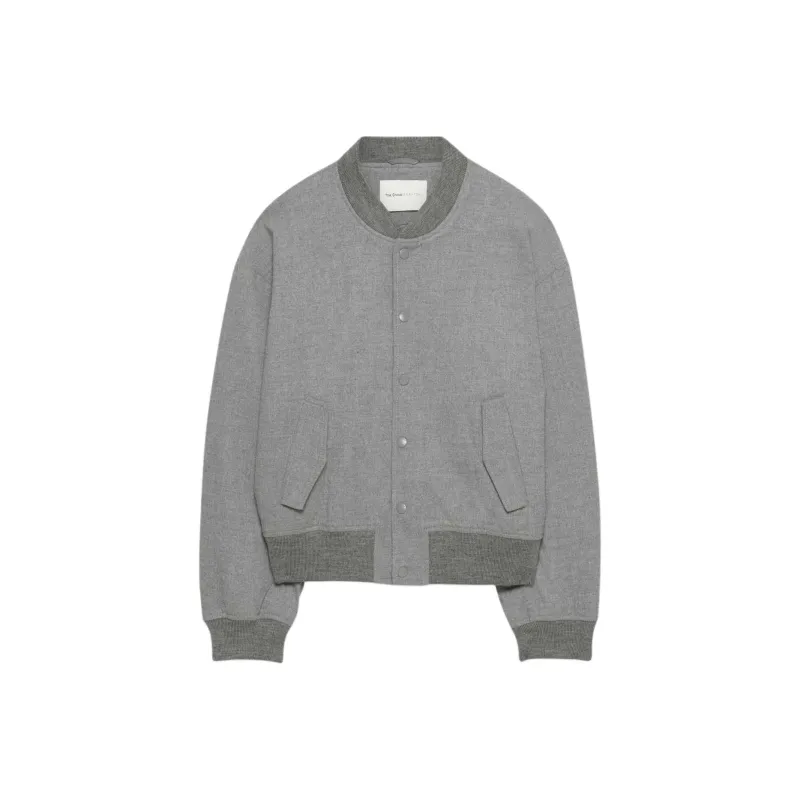 ARITZIA The Group By Babaton Translation Bomber Jackets Coats Women's Heather Light Grey/Heather Light Gray-0