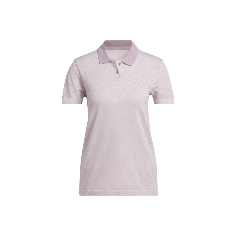 Adidas ULTIMATE365 TOUR PRIMEKNIT Polo Shirt Women's Light Purple Pink-0