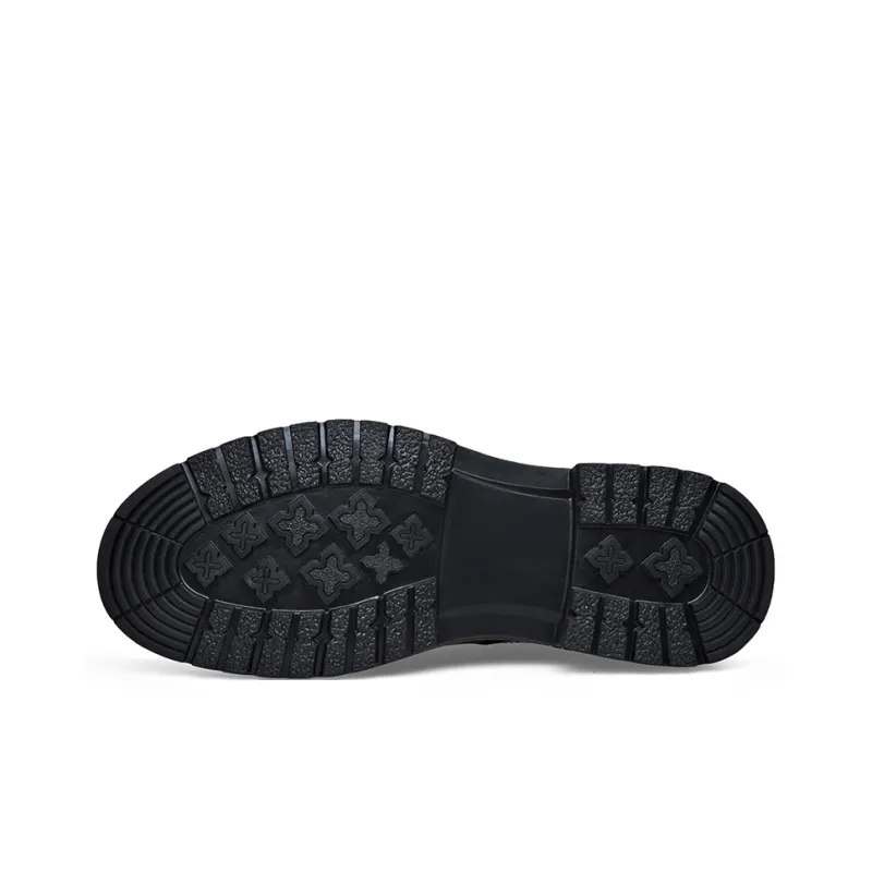 Romon Dress Shoes Men Low Top Black-4