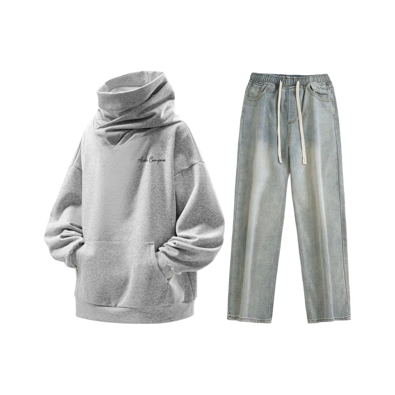 A.X.S.K Sweatshirt Sets Unisex-36