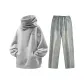 Clothing Set (Top in Cloud Gray+Pants in Yellow Mud)