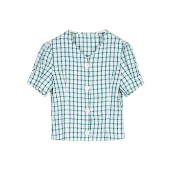 MITUAN Shirts Women's Plaid