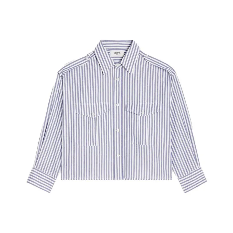 CELINE Shirts Women's Blue-0