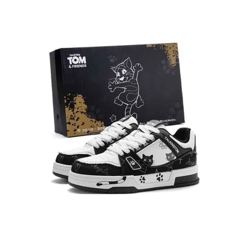 TALKING TOM Impact Resistance Low Top Skateboard Shoes Unisex Ecru-7