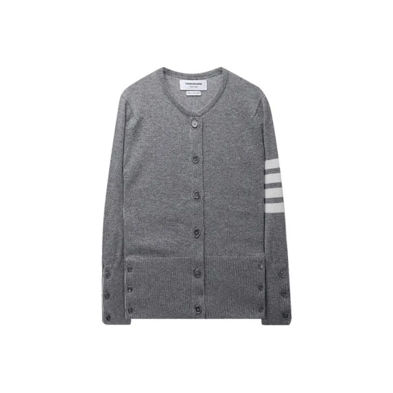 THOM BROWNE 4 Bar Striped Buttoned Cardigan-0