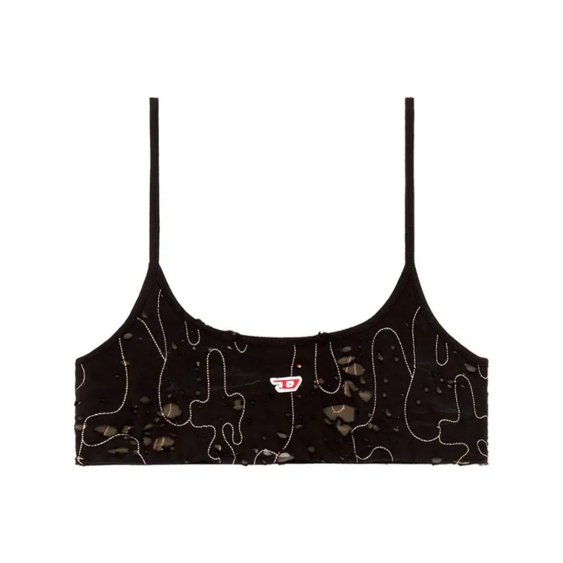 DIESEL T Bra Dev Destroyed Tulle Top-0