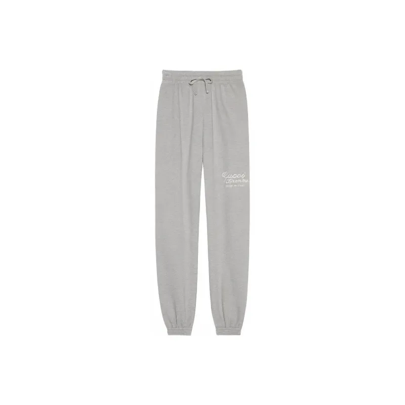 GUCCI Knitted Sports Pants Men's Gray-0