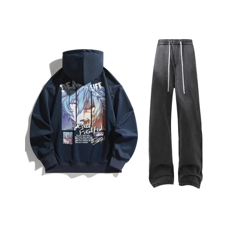 FASTFISH x SHENGSIJUELIANMINGKUAN Sweatshirt Set Unisex-0