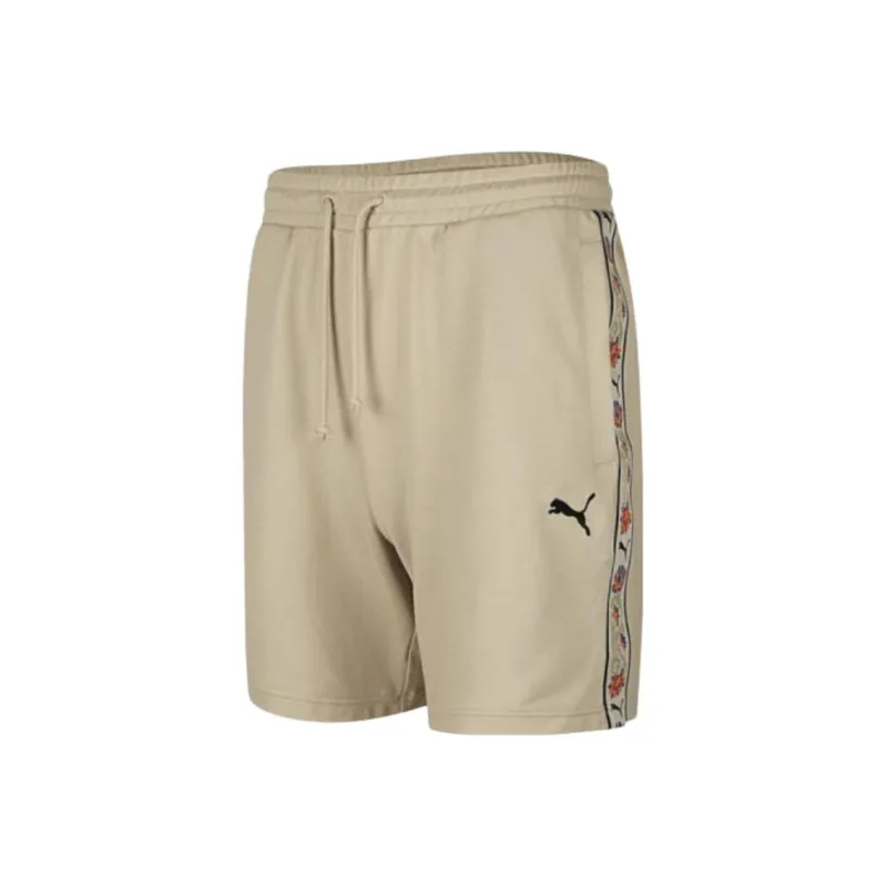 PUMA Floral Casual Shorts Men's Khaki-0