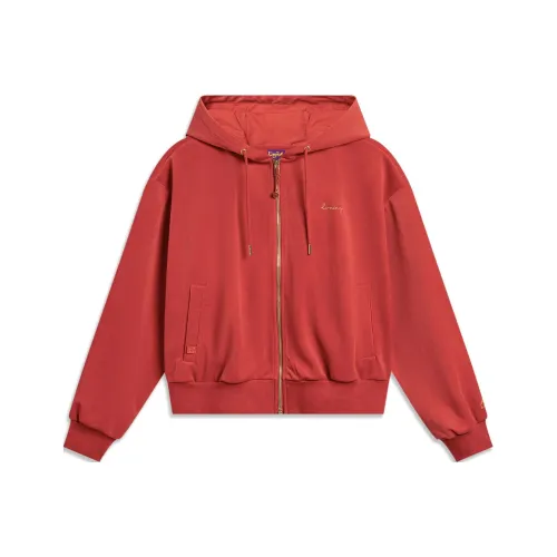 LiNing Rijin Doujin Collection Sweatshirt Women's Samba Red