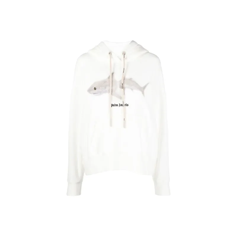 PALM ANGELS Graphic print Cotton Hoodie-0