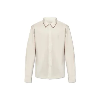 Ami Logo Embroidered Long Sleeve Shirt