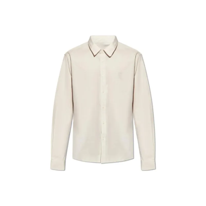 Ami Logo Embroidered Long Sleeve Shirt-0