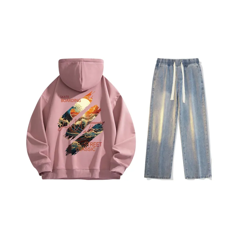 Airwalk Sweatshirt Set Unisex Black-68