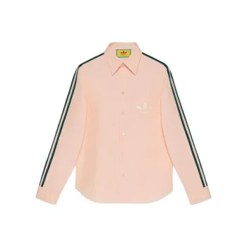 Adidas Originals X GUCCI Adidas X GUCCI Co branded Series Shirts Women's Pink