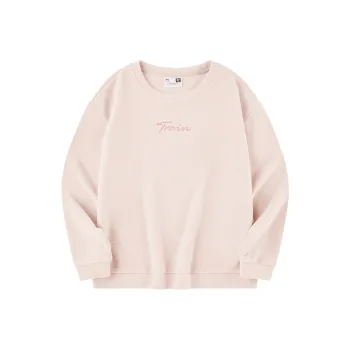 QIAODAN Sweatshirt Women's White Peach Pink