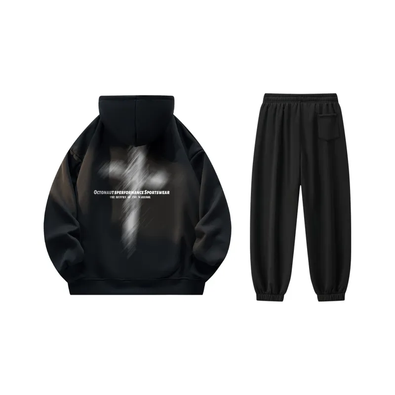 Small Columns Under The Sea Sweatshirt Set Unisex-18