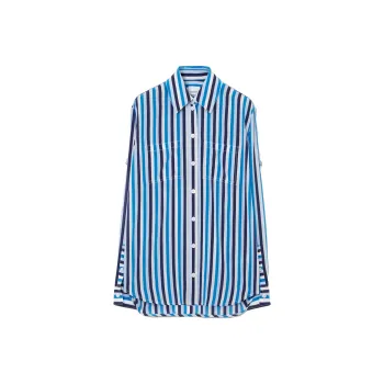 Burberry Shirts Women's Light Blue