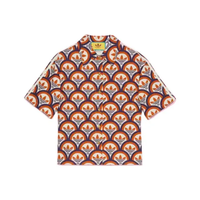 GUCCI X Adidas Interlocking G And Trefoil Shirt Multicolor-0