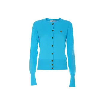 Vivienne Westwood Orb Embroidered Knitted Cardigan