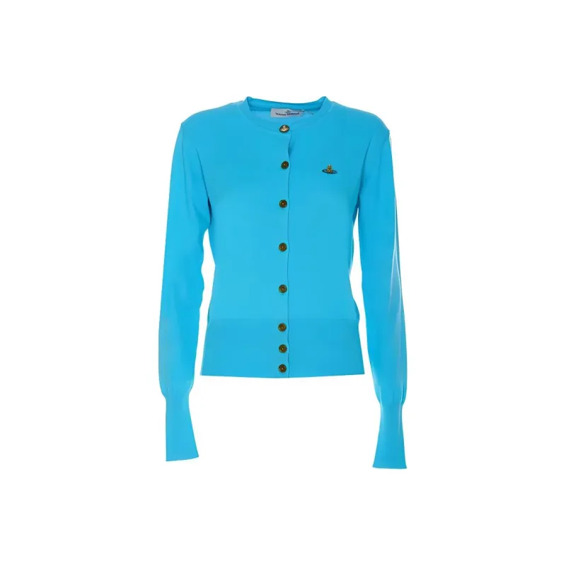 Vivienne Westwood Orb Embroidered Knitted Cardigan-0