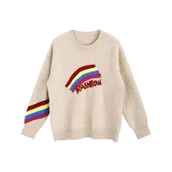 SNZX Knitwear Women's Rainbow Oat Gray
