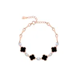 925 Sterling Silver Bracelet (Black Agate)