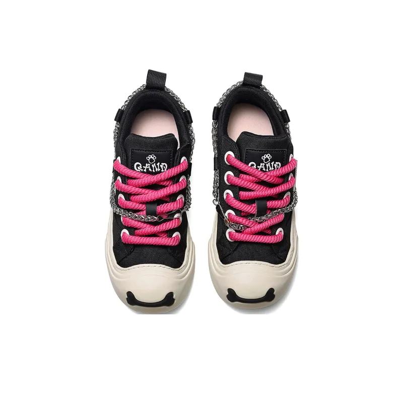 Q AND Coverage Slip Resistant Cushioning Abrasion Resistant Height Increasing Low Top Skateboard Shoes Unisex-18
