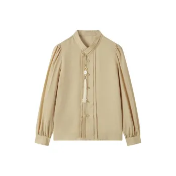 EICHITOO Shirt Women's Beige Gold
