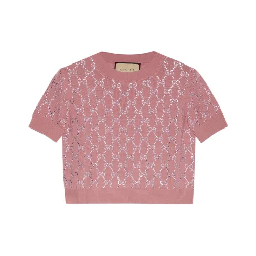 GUCCI FW23 Knitwear Women's Pearl Pink