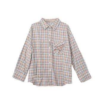 SUNSUNTOWN Shirts Women's Plaid