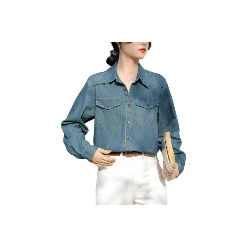 MADALLO Shirts Women's Blue-0