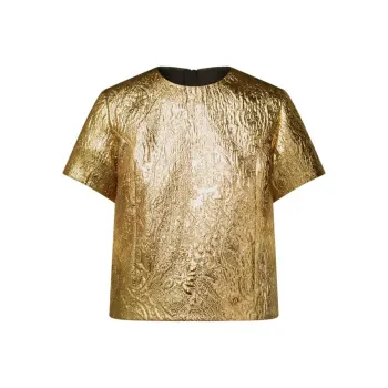 LOUIS VUITTON Floral Jacquard Top