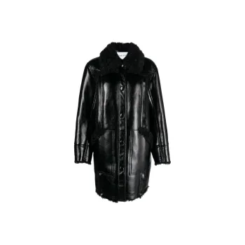 STAND STUDIO Ramona Faux-leather Coat