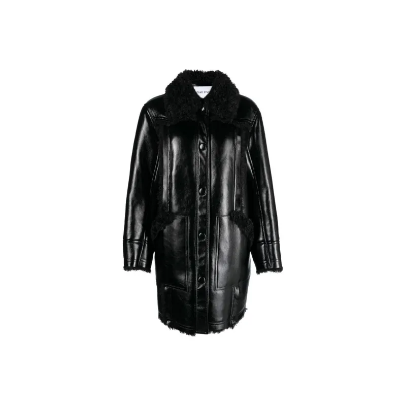STAND STUDIO Ramona Faux-leather Coat-0