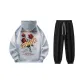 Light Gray Top Black Bottom Pants