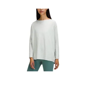 Lululemon Back In Action Drop Shoulder Sleeve T Shirt Women's Ocean Air Color