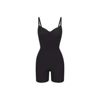 SKIMS SEAMLESS SCULPT PETITE MID THIGH BODYSUIT Bodysuits Women's ONYX/Onyx