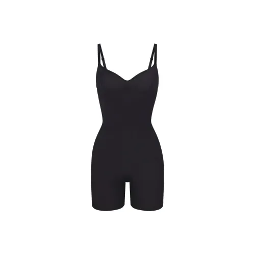 SKIMS SEAMLESS SCULPT PETITE MID THIGH BODYSUIT Bodysuits Women's ONYX/Onyx