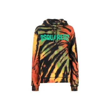 DSQUARED 2 Tie Dyed Jamaica Cool Hoodie