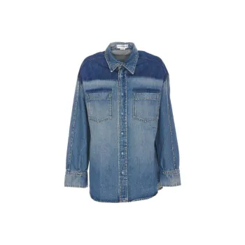 Victoria Beckham Drop Shoulder Denim Shirt