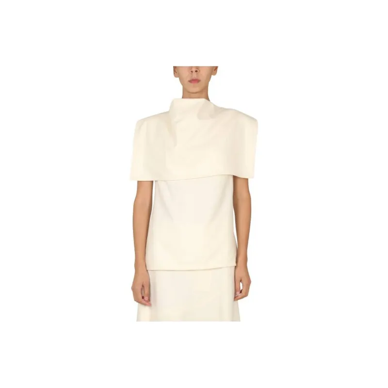 JIL SANDER Back-Zipped Sleeveless Top-0