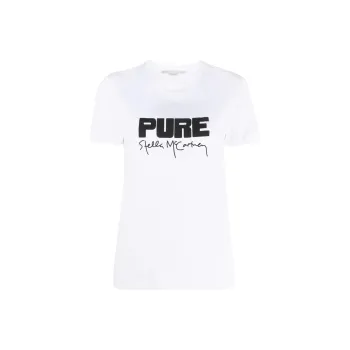 Stella McCartney Logo Printed Crewneck T Shirt