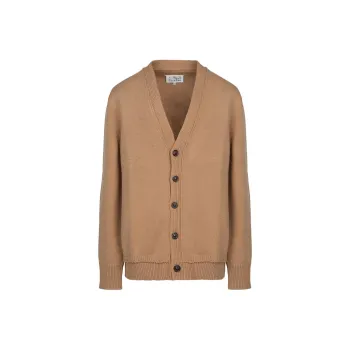 Maison Margiela V neck Elbow patch Cardigan