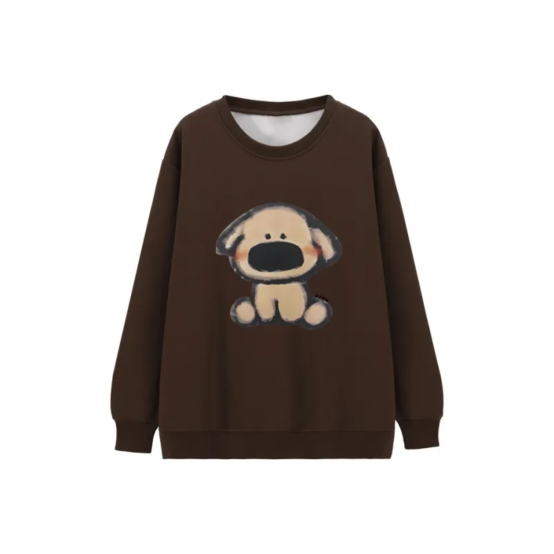 Incolore Sweatshirt Women's Dark Brown-0