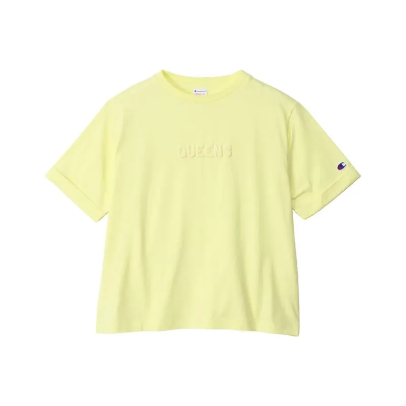 Champion SS24 T Shirt Women's Light Yellow-0